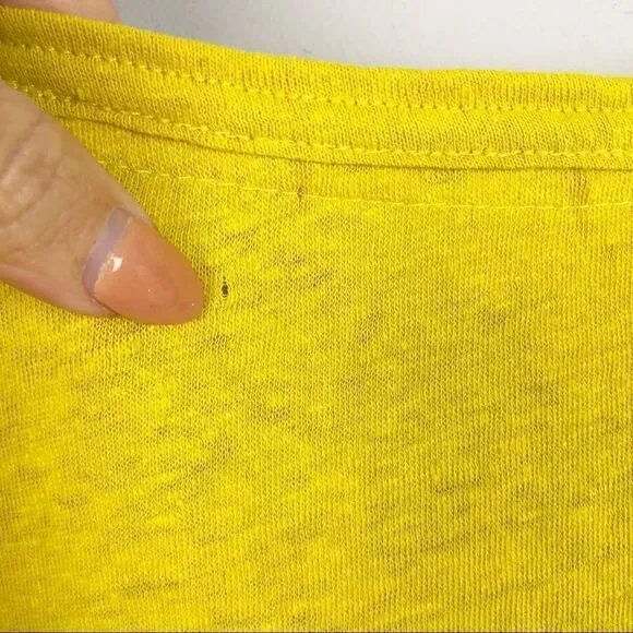 ANTHROPOLOGIE | MEADOW RUE Ravenna Yellow Shirt L - Picture 10 of 11